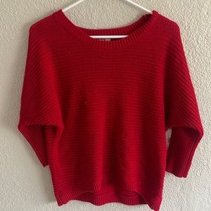 Red Crop top sweater